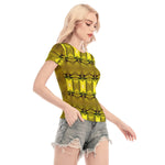 Load image into Gallery viewer, Gold Bars Mesh Blouse
