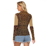 Load image into Gallery viewer, Chocolate Sparkle Mesh Blouse
