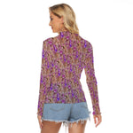 Load image into Gallery viewer, Violet Mesh Blouse
