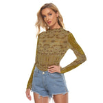 Load image into Gallery viewer, Shades of Gold Mesh Blouse
